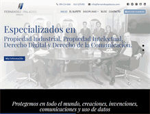 Tablet Screenshot of fernandezpalacios.com